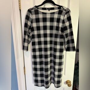 Talbots petite plaid dress